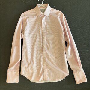 T.M. Lewin Slim Fit Dress Shirt Pink Stripe (16 / 35)